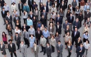 Crowd of business people